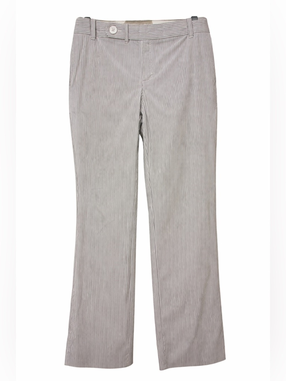 GAP Blue White Stripe Ankle Pants Size 4 Stretch Preppy Coastal
